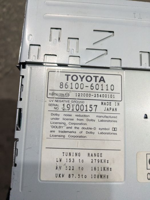 Магнітола TOYOTA 86100-60110