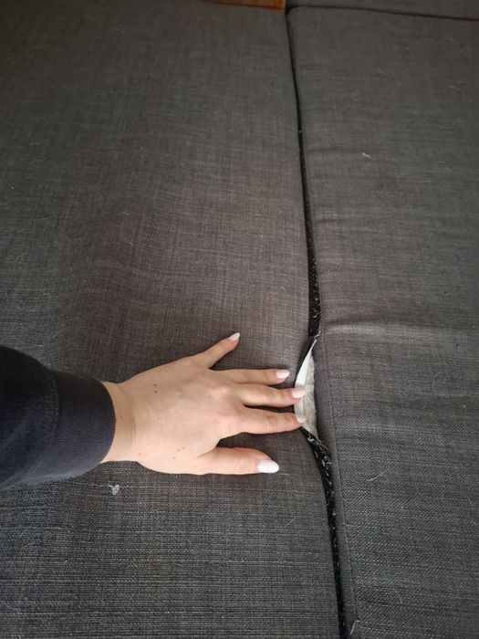 Sofá Cama com chaise long + Almofadas