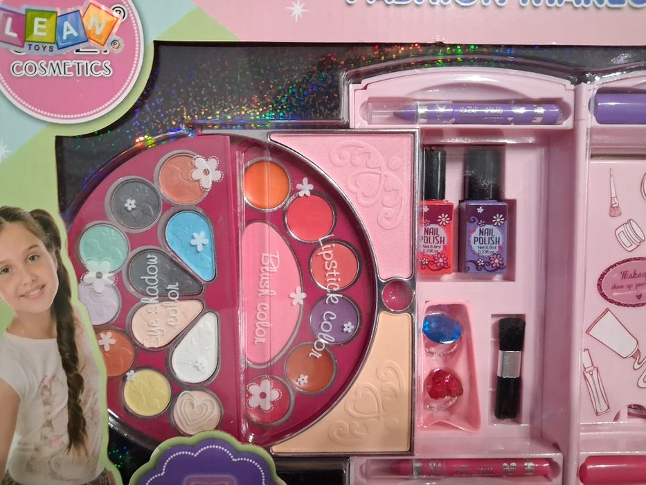 Nowy zestaw Duża kuferek  Fashion Makeup Handbag kosmetyki dla dziewczynki