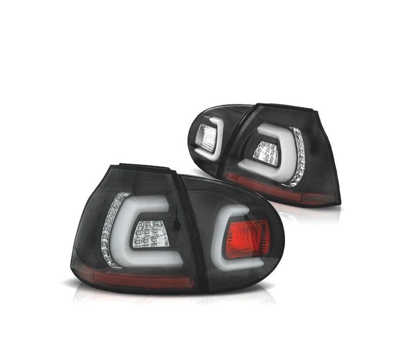 FAROLINS TRASEIROS LED PARA VOLKSWAGEN VW GOLF 5 MK V 03-08 PRETO