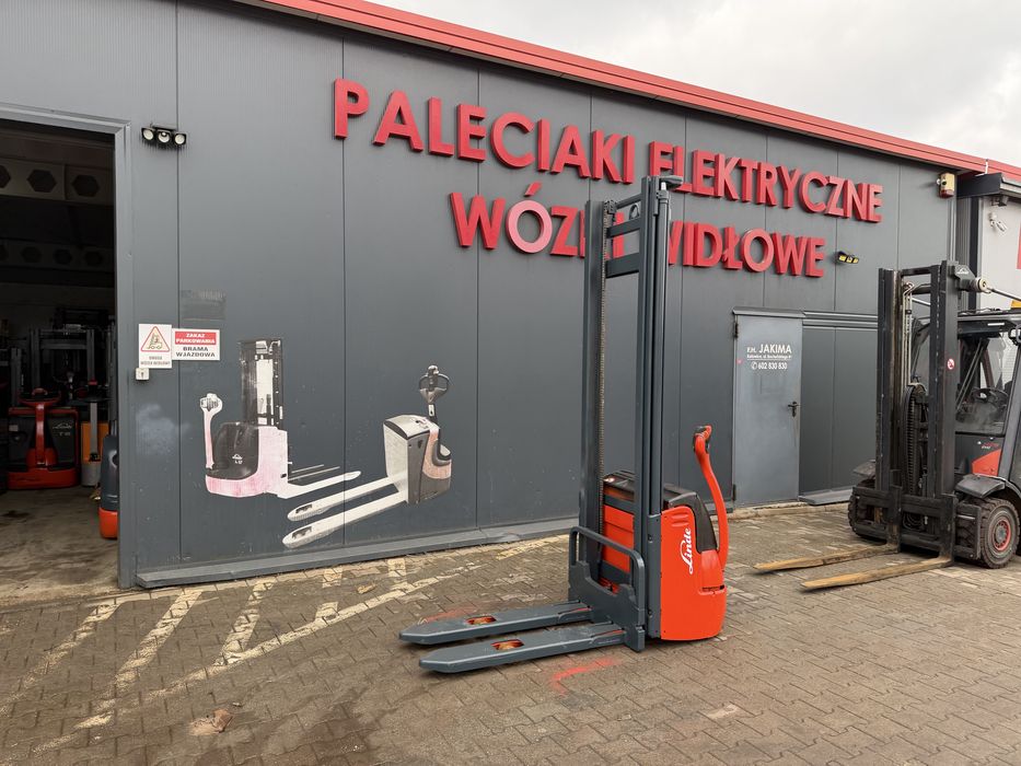 Paleciak elektryczny Linde 420 cm 1200 kg wózek Linde L 10 sztaplarka