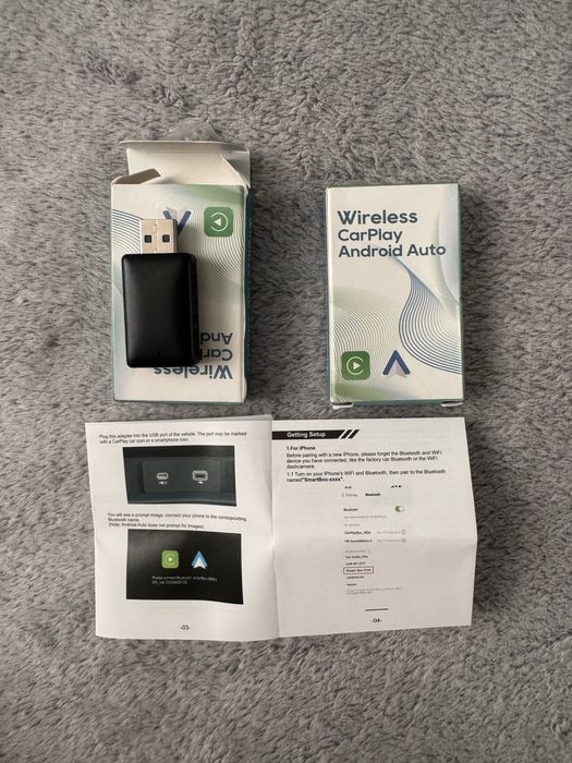 Переходник беспроводной адаптер carplay android auto