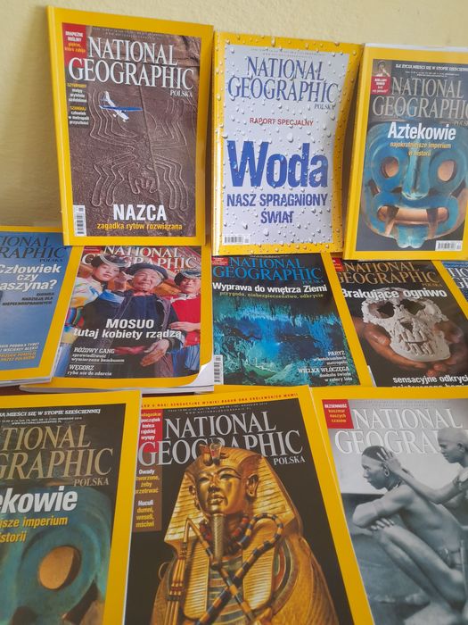 Zestaw numerów National Geographic wydania z 2010 i 2011 roku