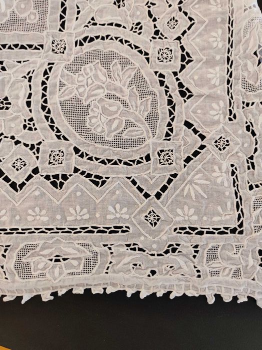 Toalha de linho antiga 2,20m x 1,60m