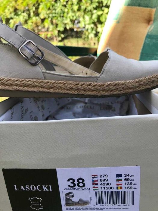 Espadryle Lasocki r.38 skóra