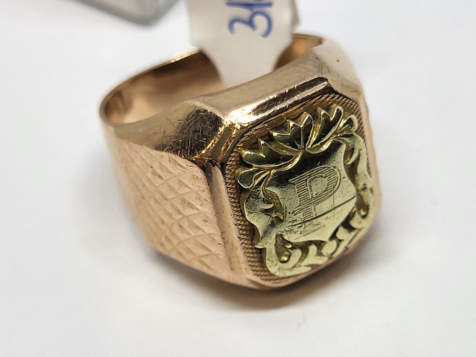 Sygnet 14k 585 r20  "P" komis madej gorlice