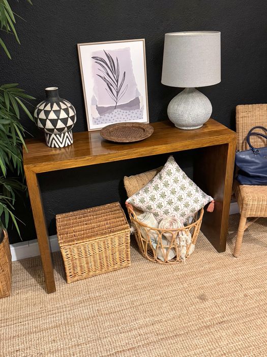 mesa, secretaria, aparador, consola, teca, oriental, rustica