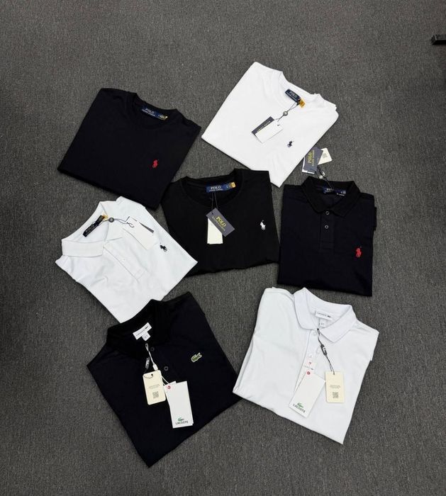 Чоловіча мужская футболка  поло  Lacoste Polo Ralph Lauren