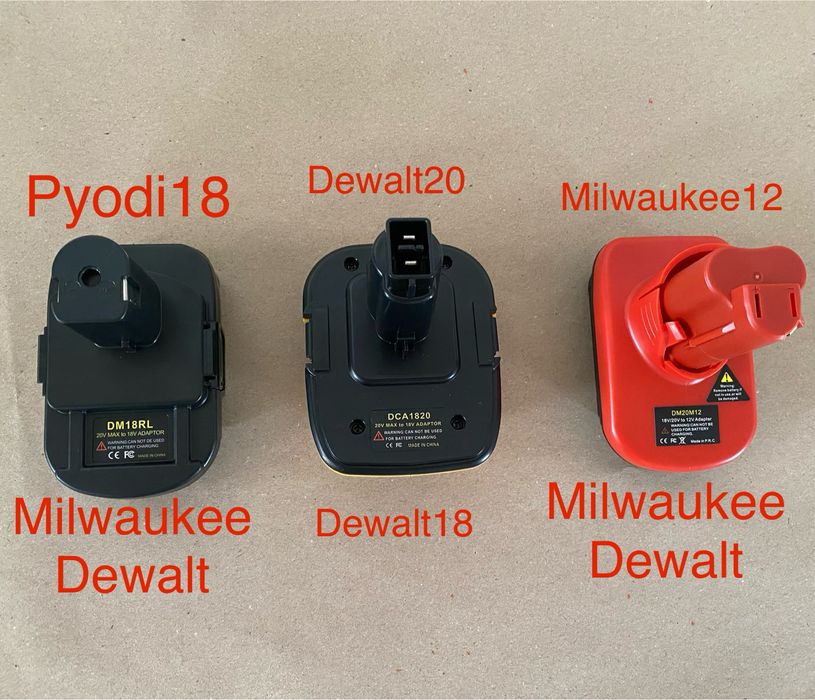 Адаптер з Makita на Parkside / Dewalt / Milwaukee / bosch / metabo