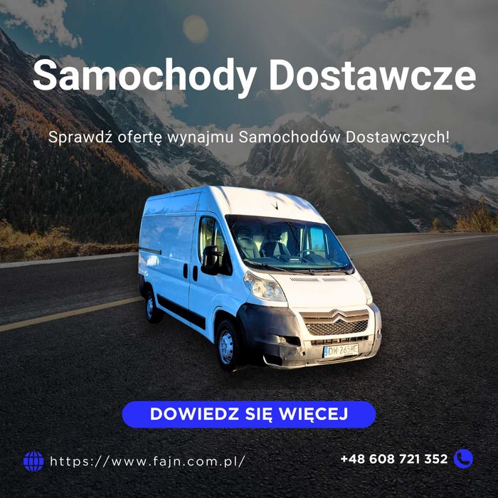 Wynajem Samochodów Dostawczych – FAJN Wypożyczalnia