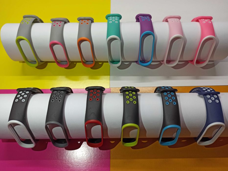 Ремешок ремешки браслет двухцветный Xiaomi Mi Band 3/4 5/6