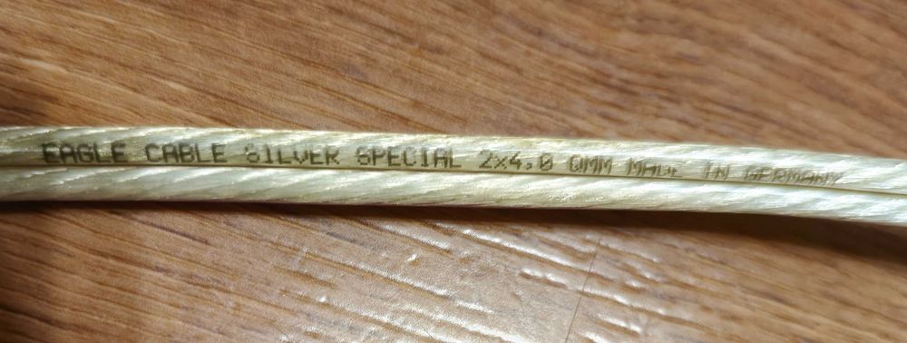 Кабель акустический OEHLBACH cable T.M. и Real Cable.  и  In EAGLE CABLE SILVER  Made in GERMANY