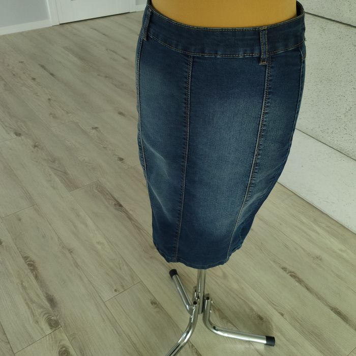 Jeansowa ołówkowa spódnica midi  Reserved 34 xs