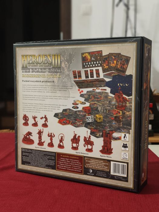Heroes 3 Gra Planszowa - Rozszerzenie Inferno + customowe bonusy