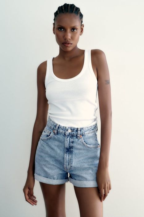 Джинсовые шорты ZARA размер 34