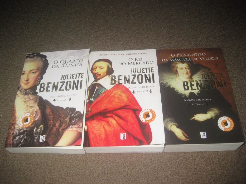 Trilogia livros "Segredo de Estado" de Juliette Benzoni