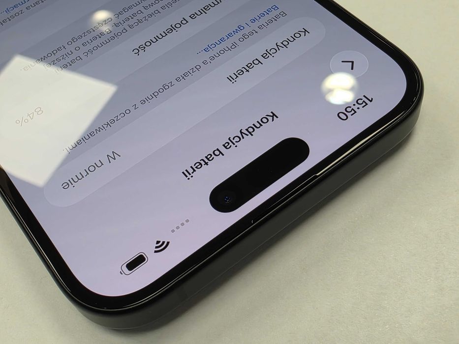 iPhone 15+ Plus 128GB Dual SIM (SIM + eSIM)/ Black/ BAT 84%/ Grade A/ + ładowarka/ GW 12 MSC
