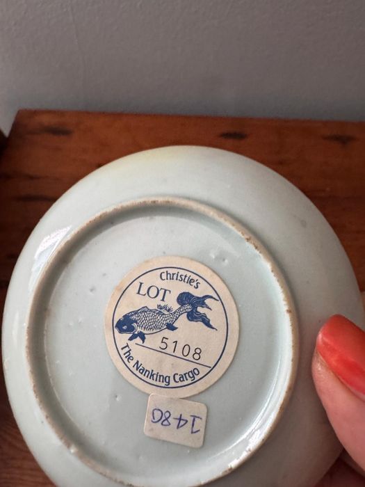 SexXVIII pratinho Porcelana china. Nanking Cargo