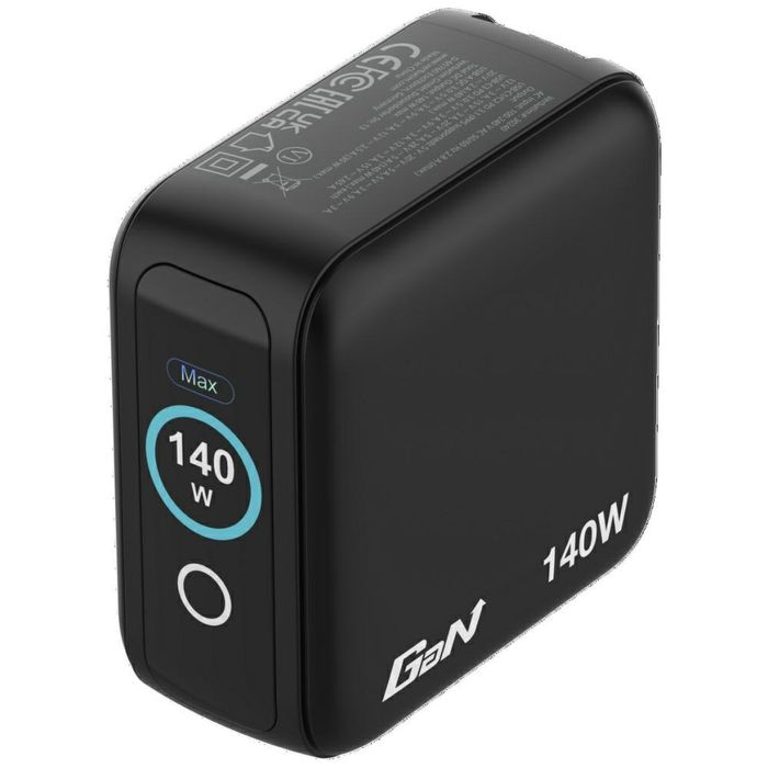 Ładowarka sieciowa Verbatim Mini GaN 140W 3xUSB-C PD/1x USB-A QC adapter UE/UK/USA czarny 30240