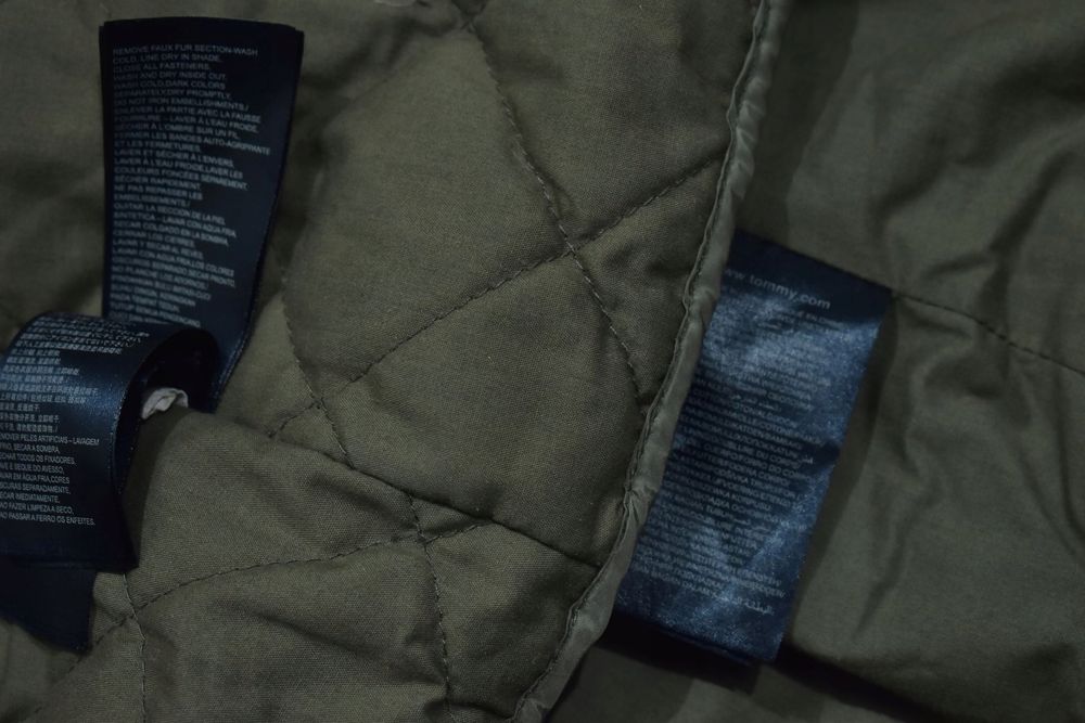 Tommy Hilfiger Damska Kurtka Parka Fishtail Z Odpinaną Ociepliną S