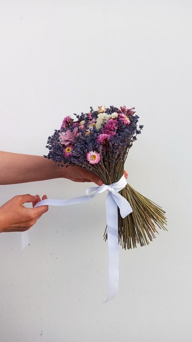 Лаванда _букет из сухоцветов_букет з сухоцвітів