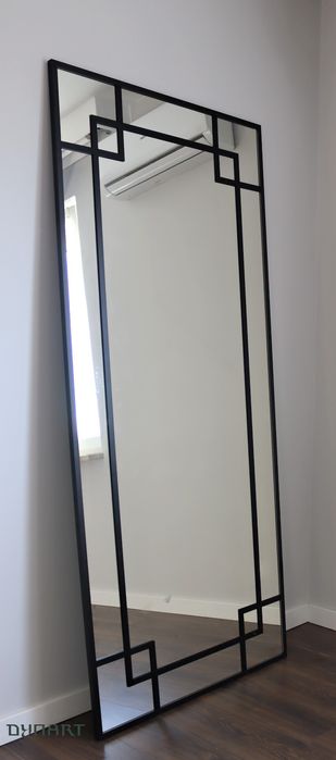 Lustro Loft ORO 190x80! Alu! W czarnej ramie! NOWE! - Wysyłka