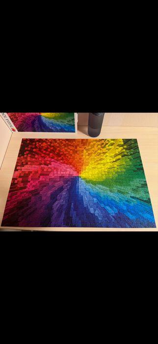 Пазли Trefl 1000 елементів Райдужна абстракція (Rainbow) вживані