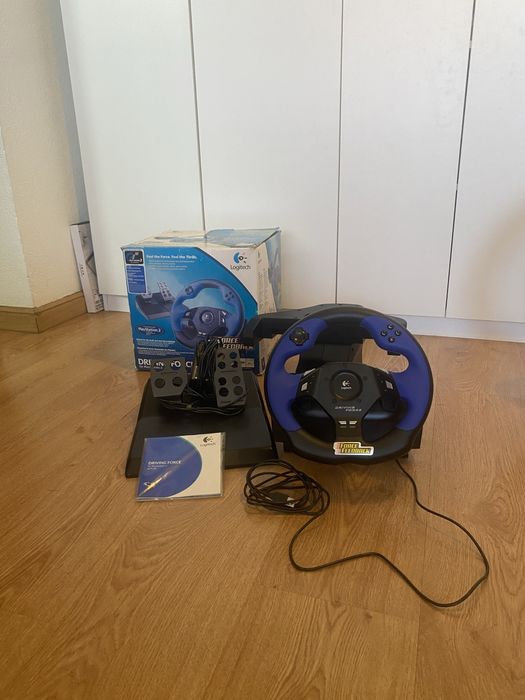 Volante Logitech para ps2 e compativel para ps3