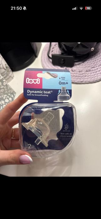 Smoczek Lovi 0+ gratis buteleczka do mleka