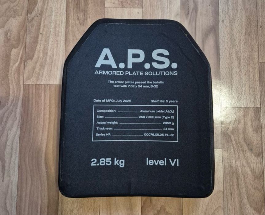 Керамічні бронеплити A.P.S. Бронеплити 6 клас ДСТУ, NIJ IV бронеплити 2,85 кг комплект бронеплит (2шт.)Ціна за комплект 11000 грн. Протокол!!!