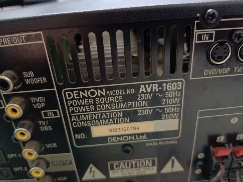 Amplituner AV 5.1 DENON AR-1603, DTS, DD, pilot