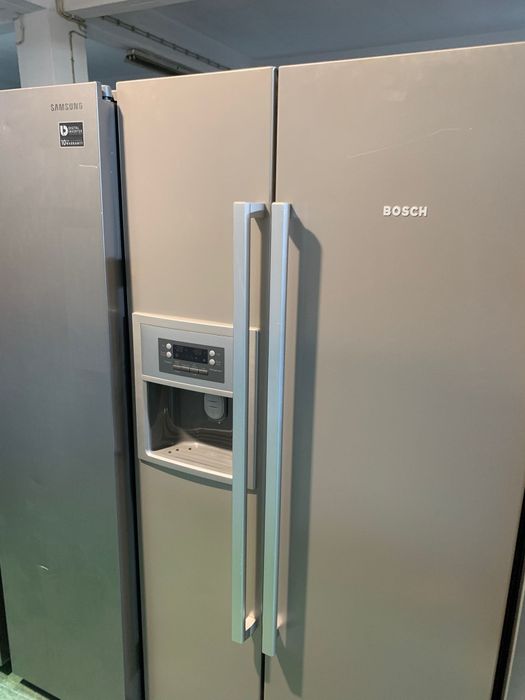 frigorifico bosch americano cinza