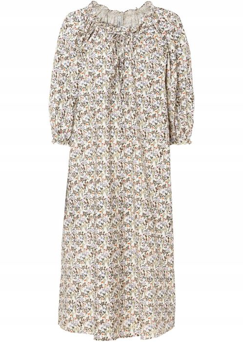 AF5847 długa sukienka wzorzysta r.38