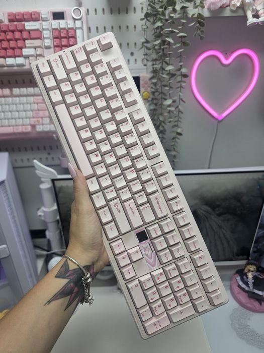 Teclado Rosa Epomaker F108 Pro V2