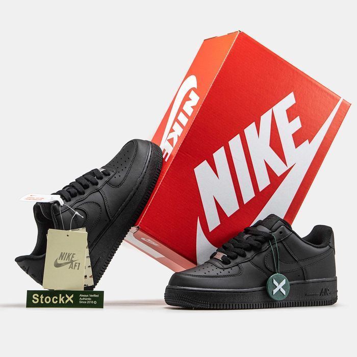 Унисекс кожаные кроссовки Nike Air Force 1 '07 Classic Low найк форс