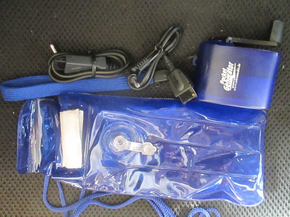 Carregador manual de telemóvel, de manivela, novo