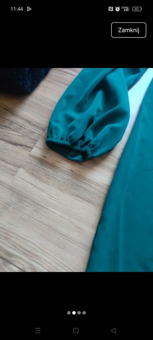 Piękna zielona sukienka