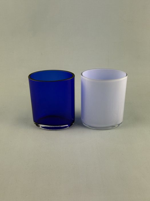 Wazoniki szklane kobalt niebieski komplet 2 szt