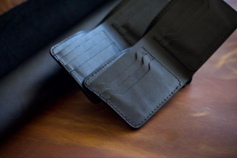 Гаманець чоловічий шкіряний ручної роботи кошелек мужской кожа