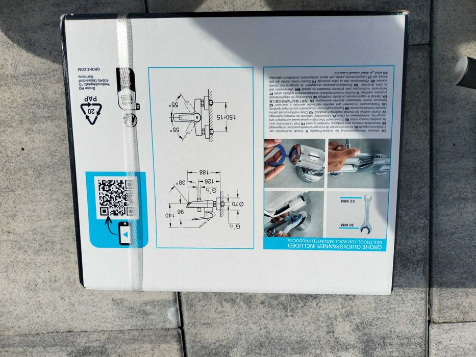 Grohe zestaw wannowy czarny