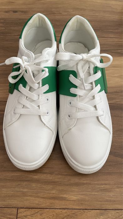 Buty zielono biale 41