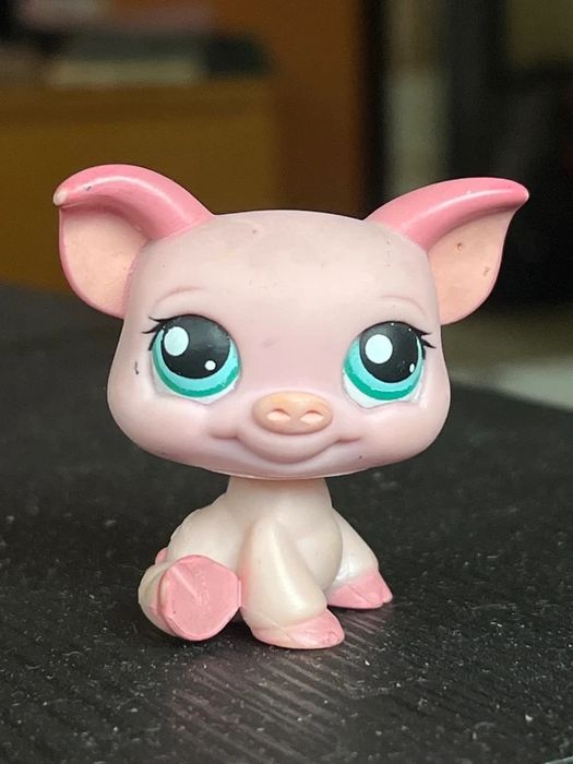 Różowa świnka 377 LPS pink pig z magnesem