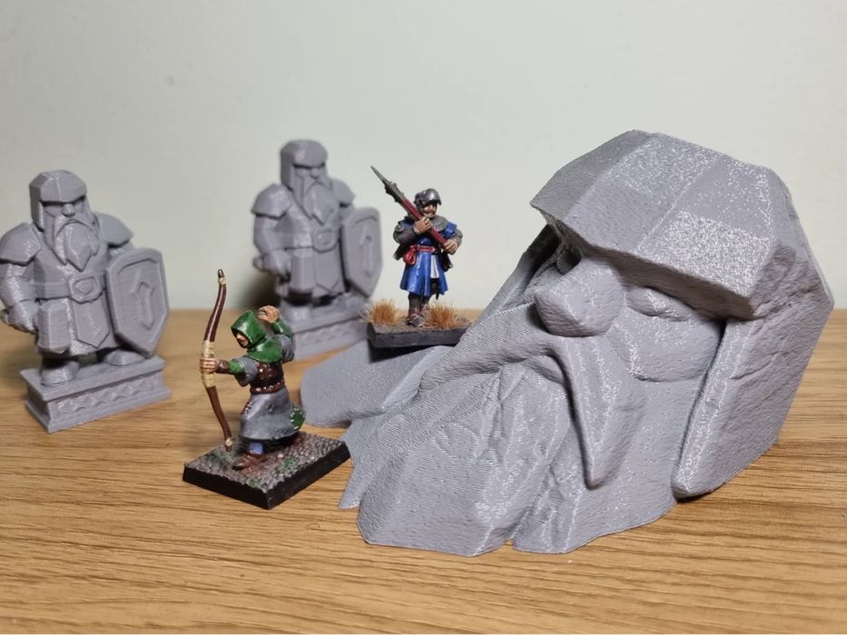 Collapsed Colossal Dwarf Statue