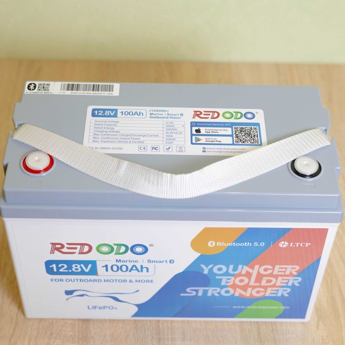 Redodo 12V 100Ah Bluetooth з блютуз 5.0 акумулятор LiFePO4