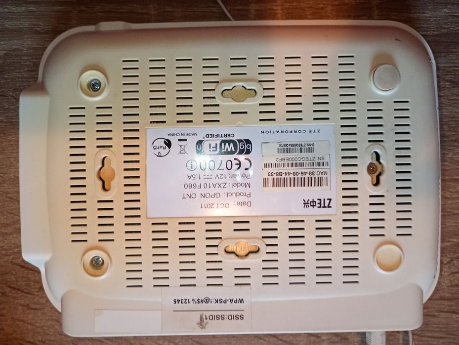 Абонентський GPON-термінал ZTE ZXHN F660 (ZXA10 F660)