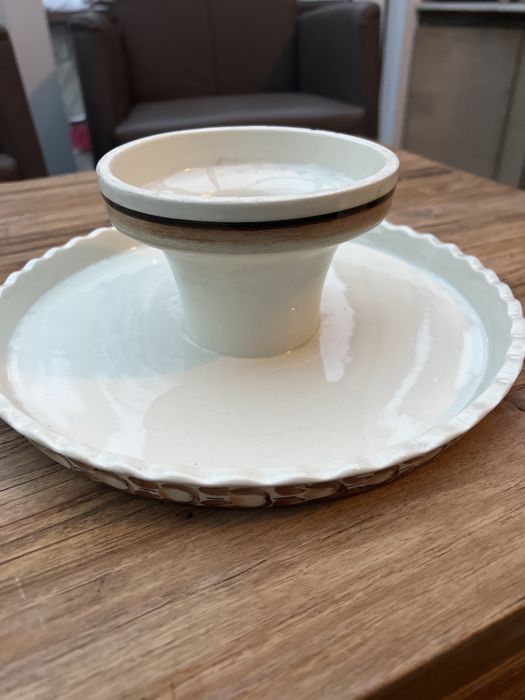 Stara porcelana polska KOŁO patera na tort PRL