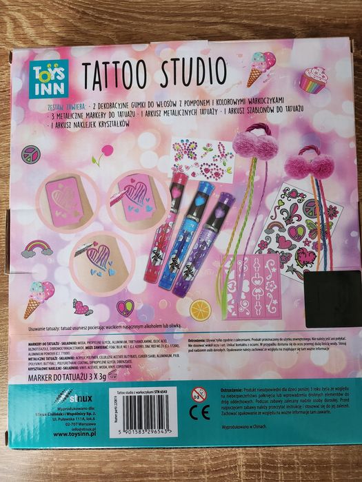 Tatoo Studio - zestaw do stylizacji z warkoczykami