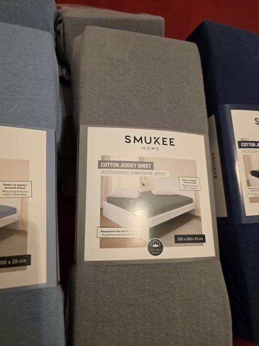 Prześcieradło Bawełniane Smukee 200x200x25 z gumką