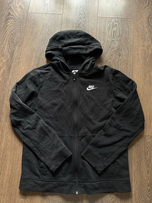 Nike bluza z kapturem z nadrukiem czarna