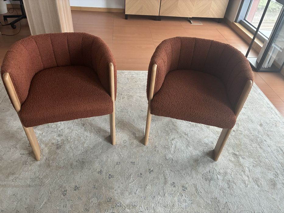 2 Cadeiroes laranja Sklum